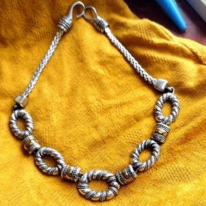 VTG 90's Brighton chunky silver necklace